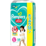 P＆Gジャパン パンパース　さらさらケアパンツ　ウルトラジャンボ　Lサイズ 58枚
