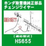 ホンダ 除雪機 SB655(〜1000423)用 チェンジワイヤー[24150-767-A10]