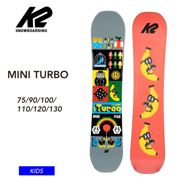 22-23 K2 ケーツー MINI TURBO ミニターボ キッズ 板 子供 キッズ ジュニア スノーボード 【モアスノー】